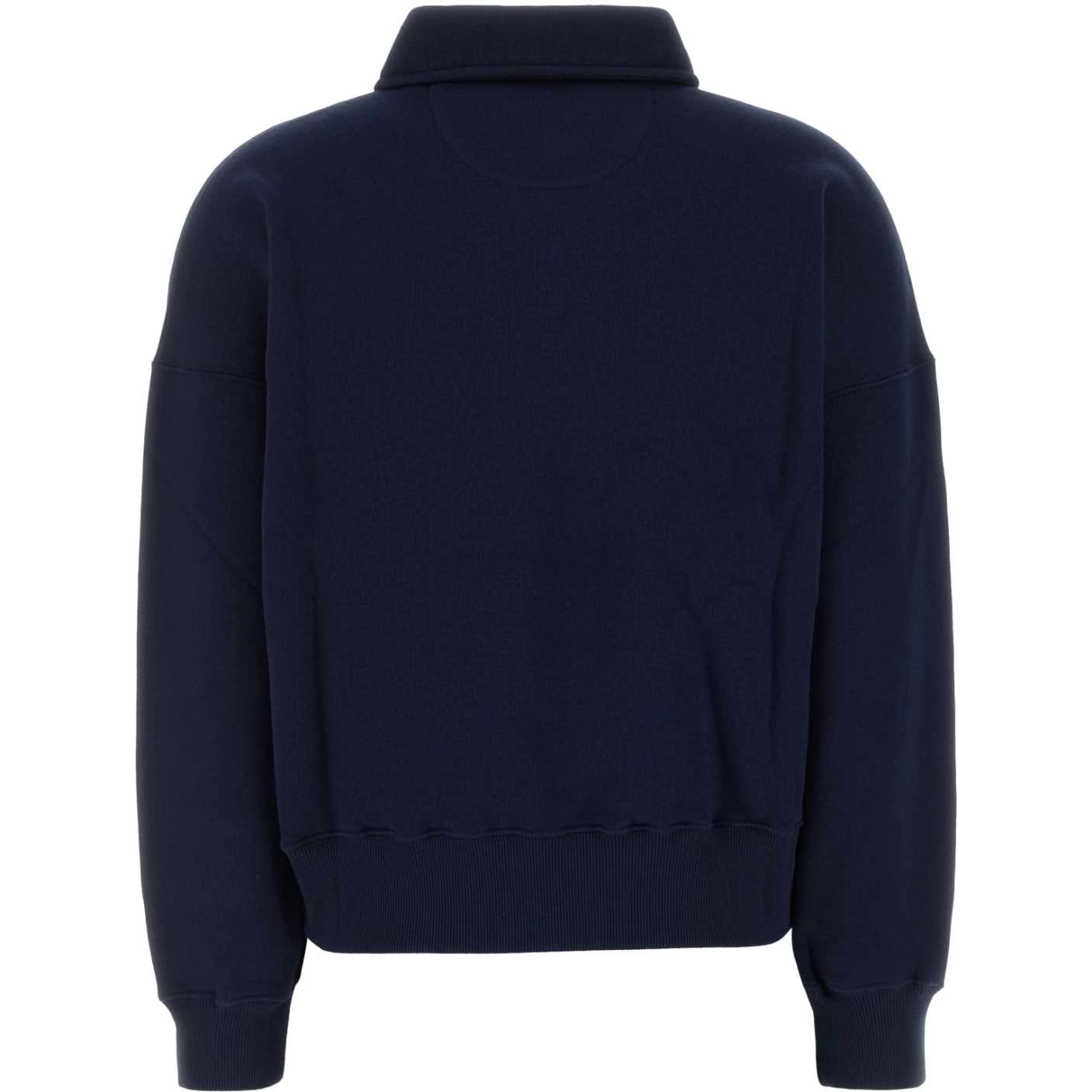 KNIT-HALF ZIP-SWEATSHIRT