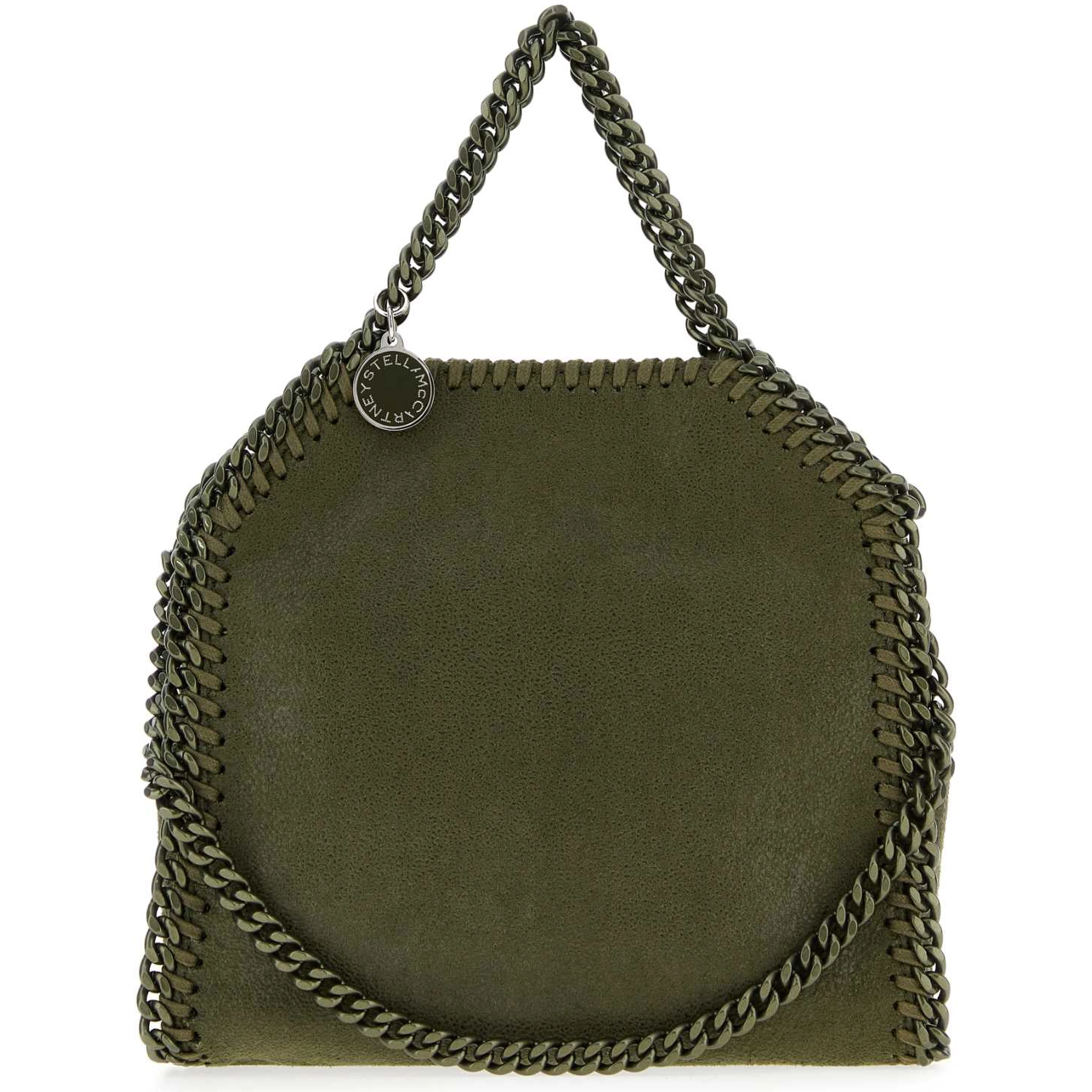 FALABELLA TINY TOTE ECO SHAGGY DEER W/TONAL CHAIN