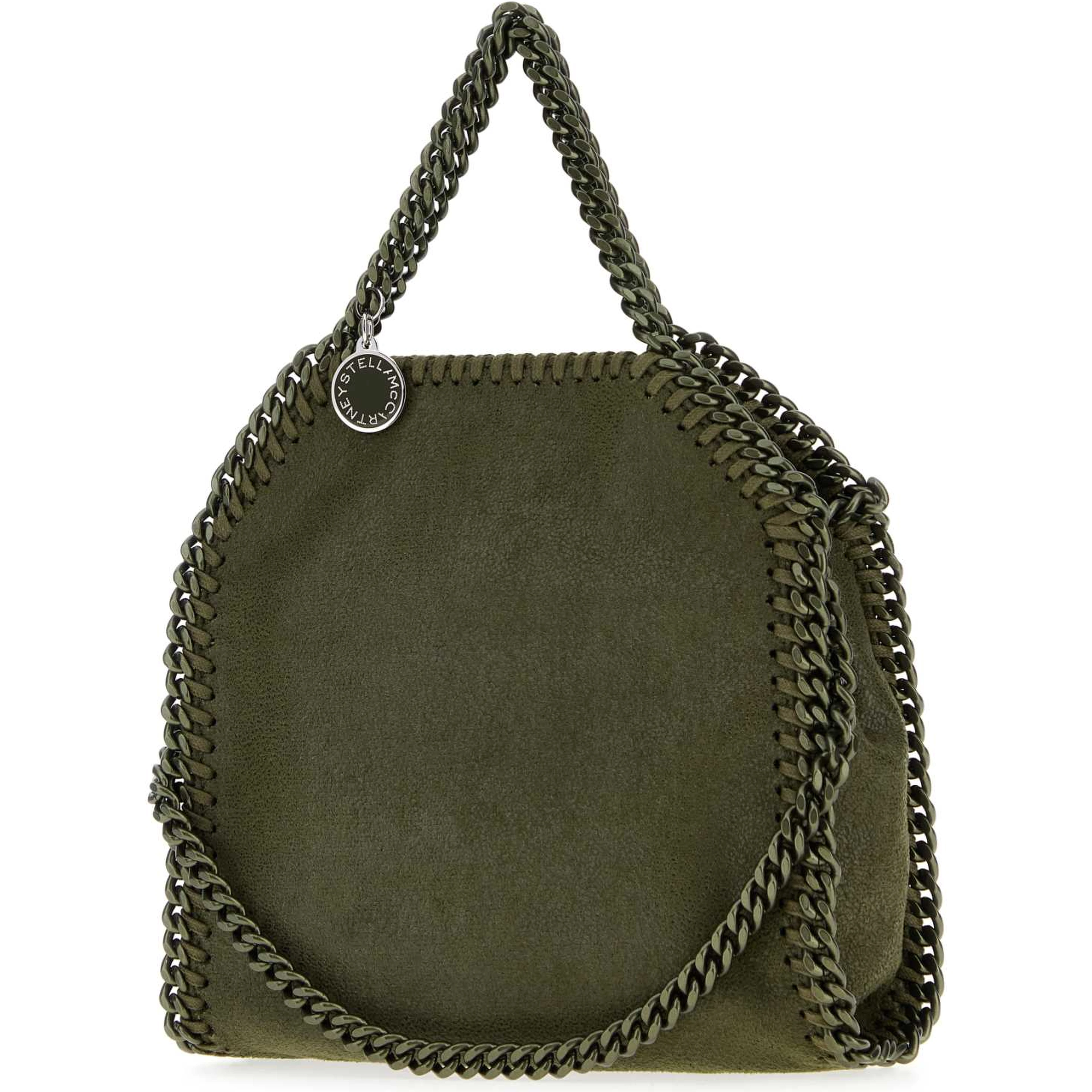 FALABELLA TINY TOTE ECO SHAGGY DEER W/TONAL CHAIN