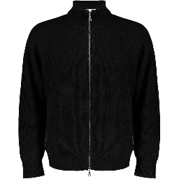 Black Wool Cardigan