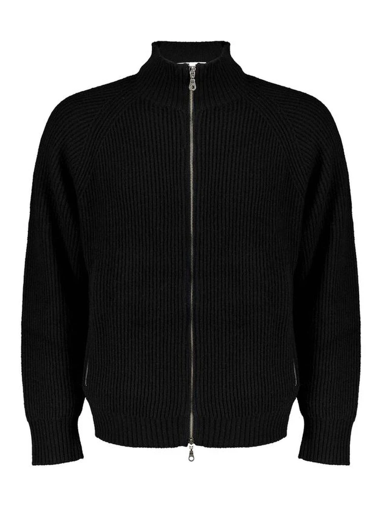 Black Wool Cardigan