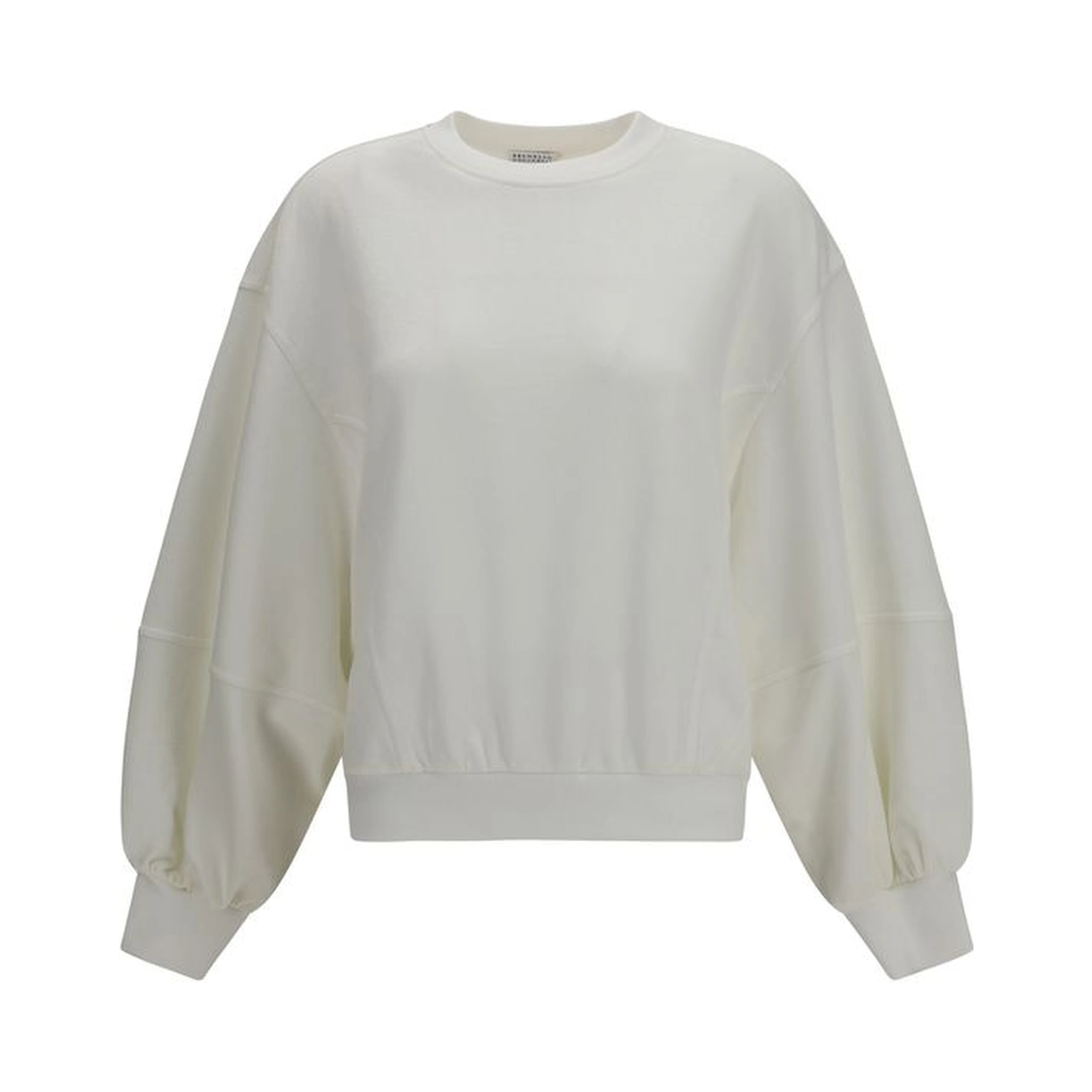 White Cotton Sweatshirt