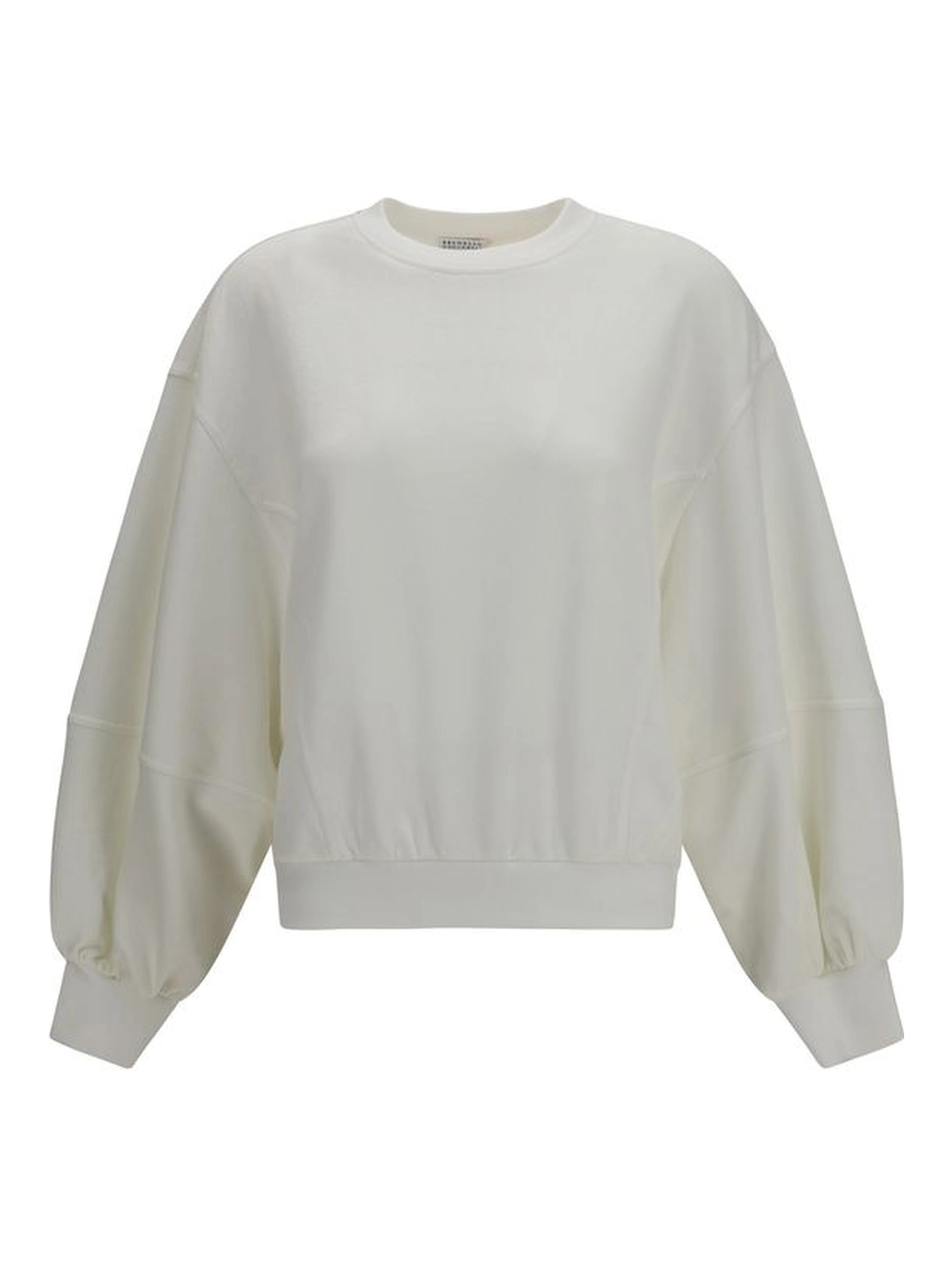 White Cotton Sweatshirt