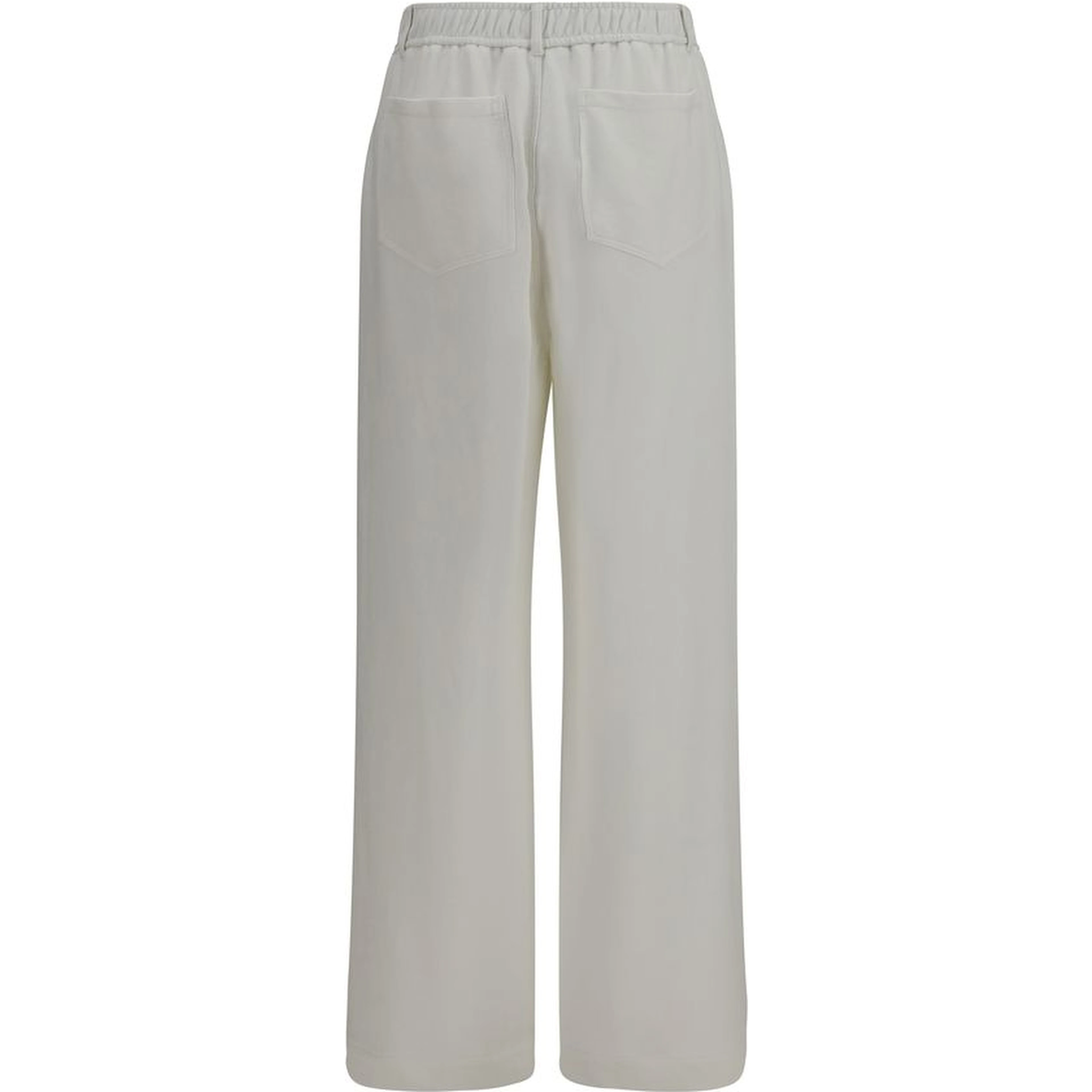 White Cotton Athletic Pants