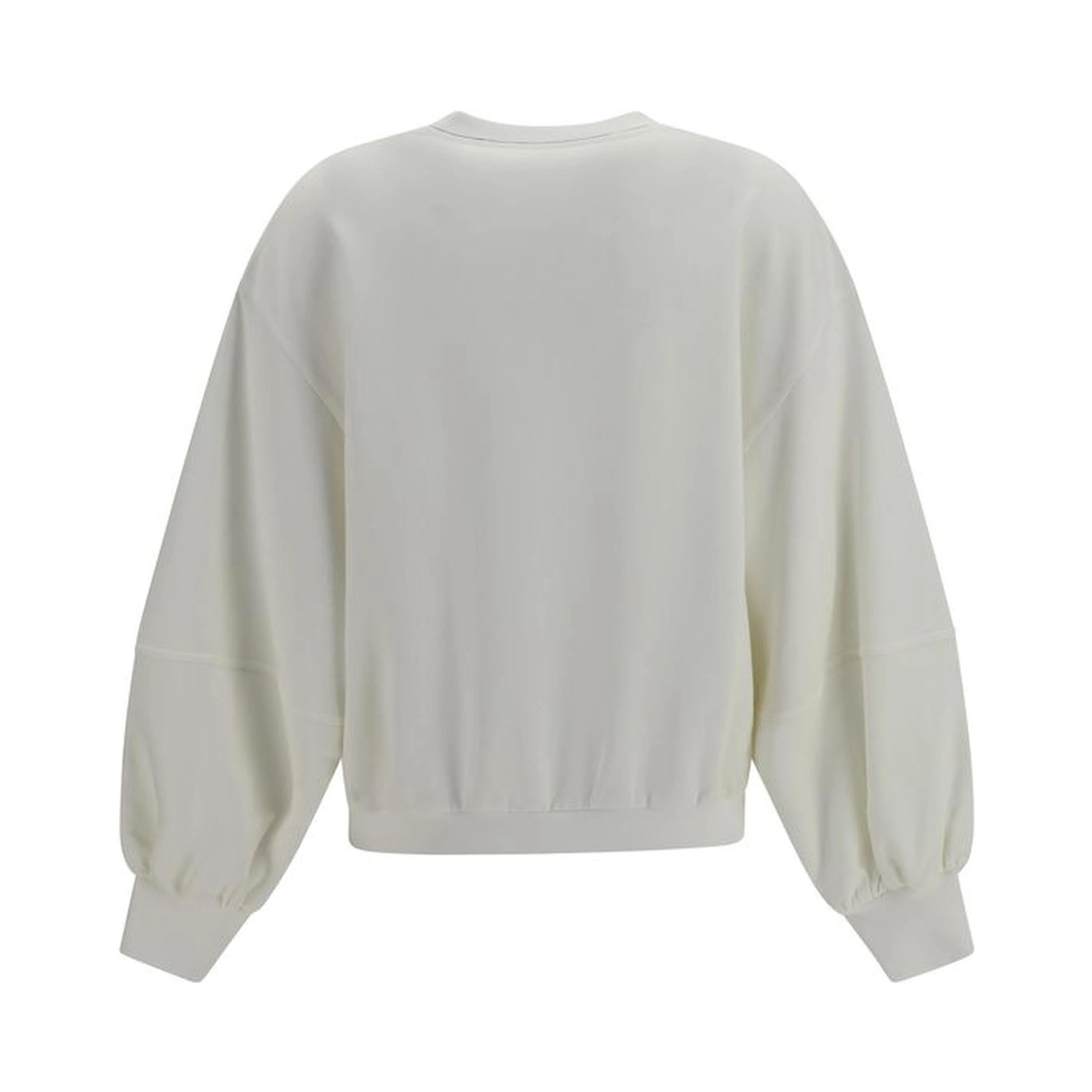 White Cotton Sweatshirt
