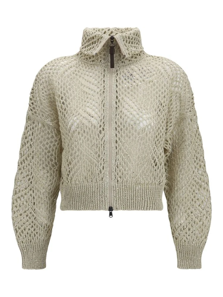 Beige Linen Cardigan