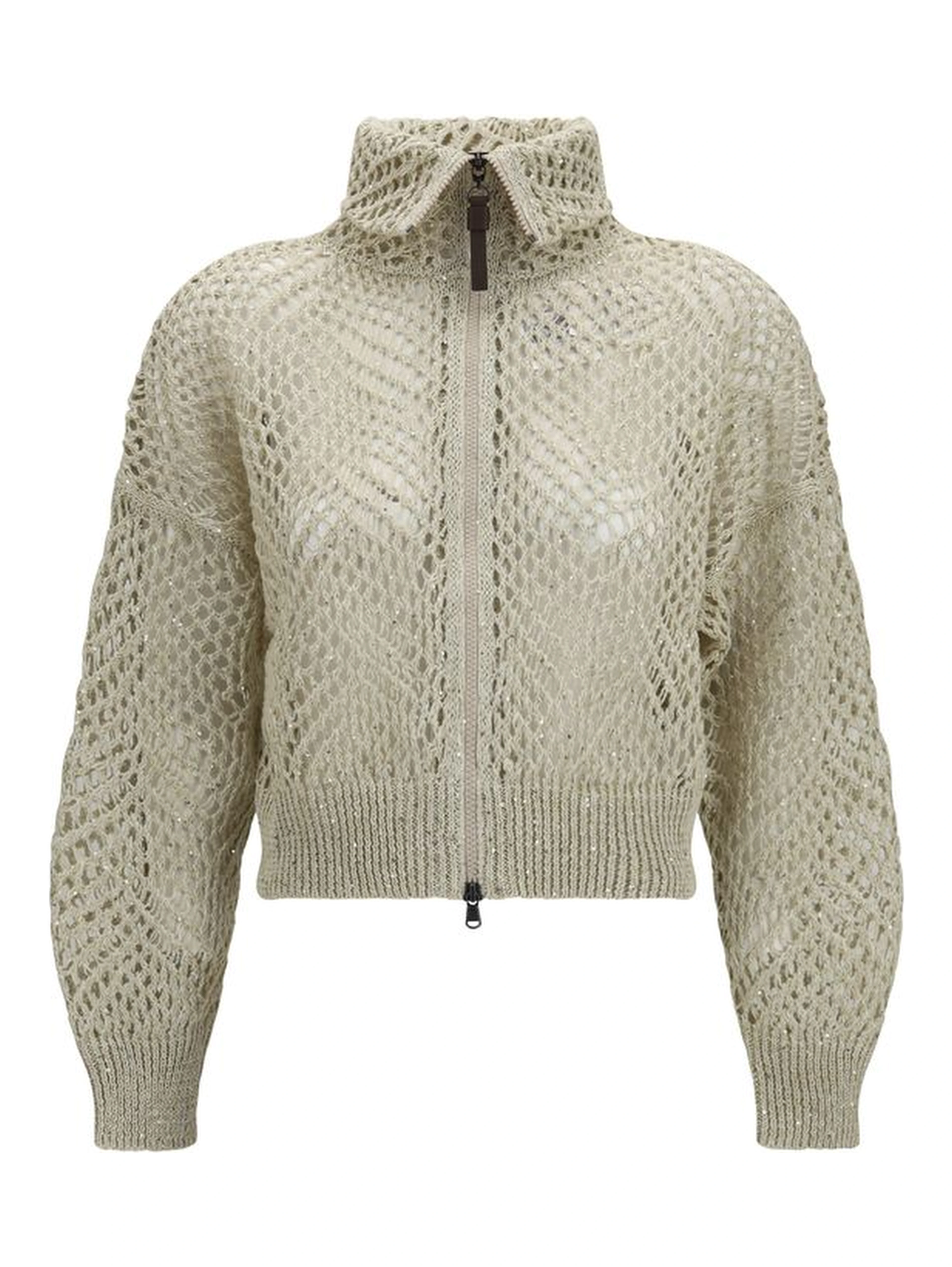 Beige Linen Cardigan