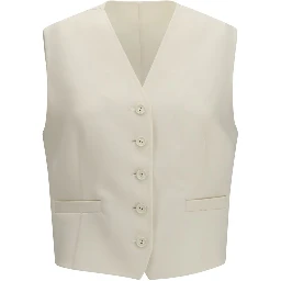 Beige Wool Oves Aries Waistcoat