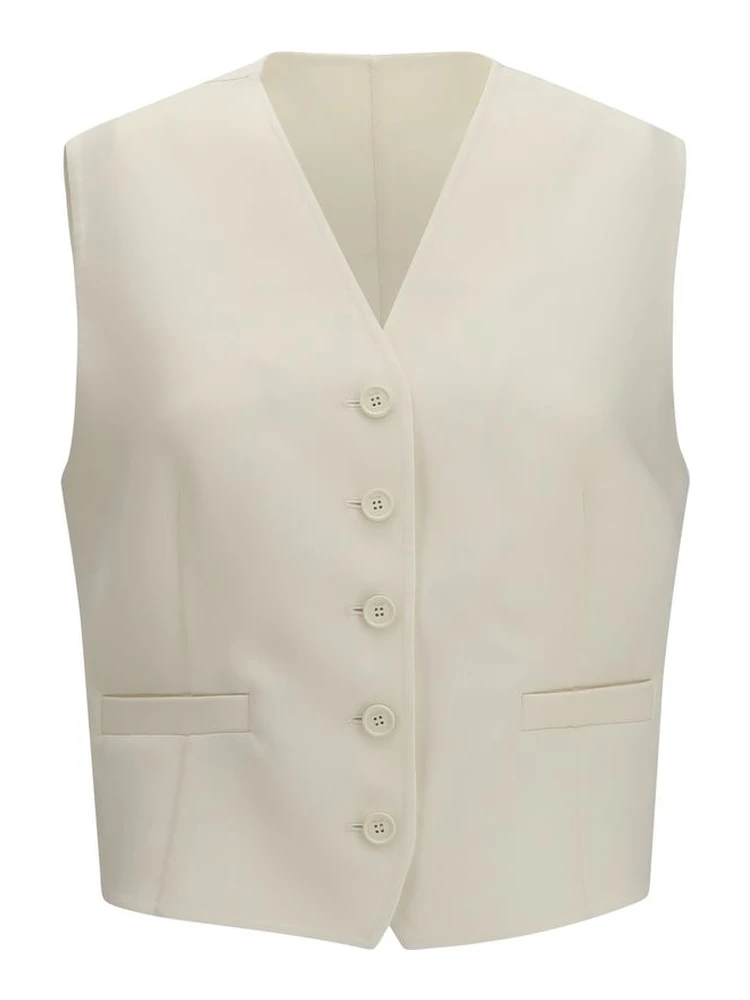 Beige Wool Oves Aries Waistcoat