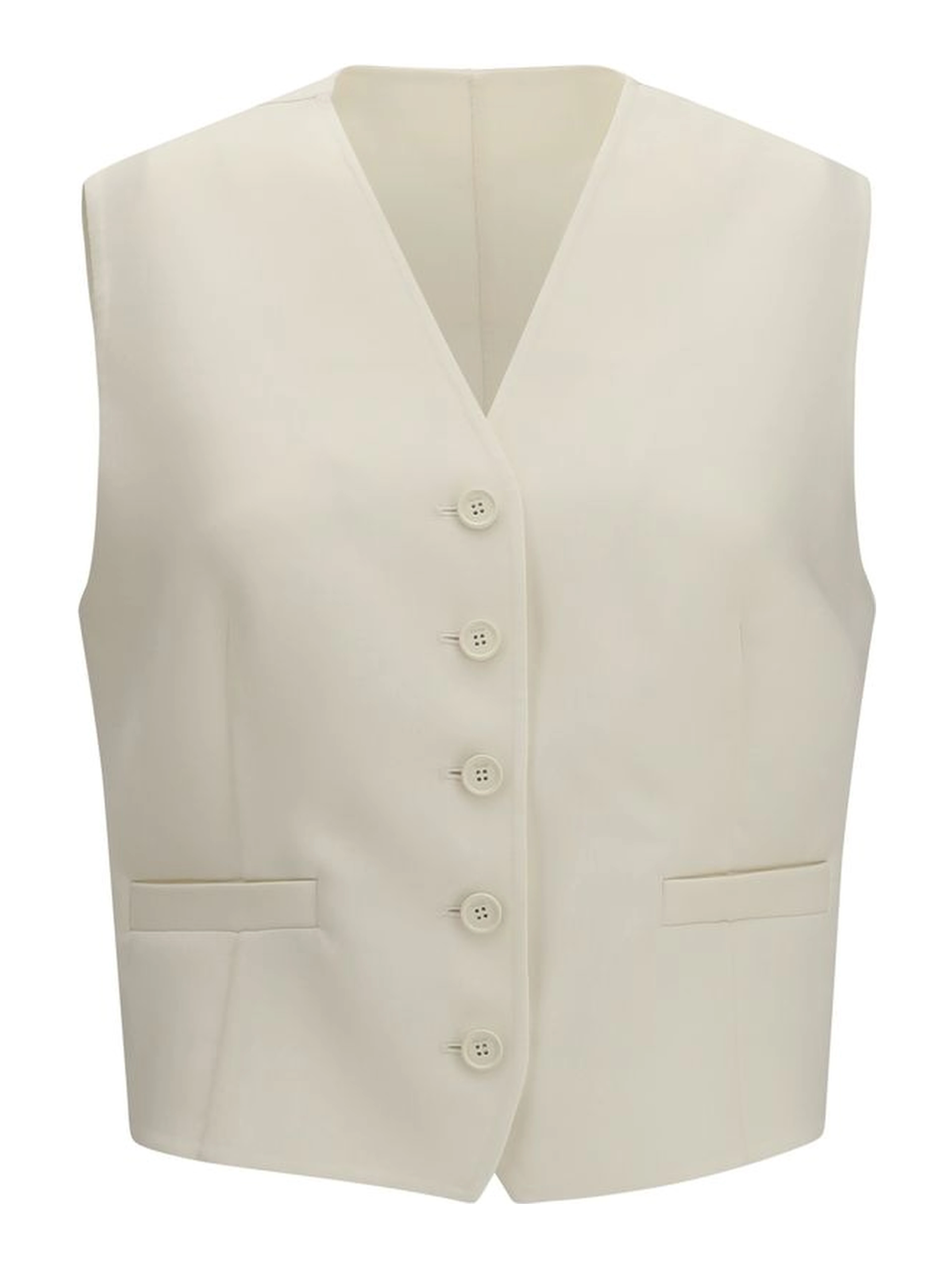 Beige Wool Oves Aries Waistcoat