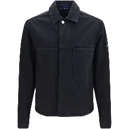 Black Cotton Biker Jacket