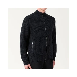 Black Wool Cardigan