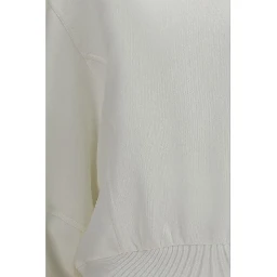 White Cotton Sweatshirt