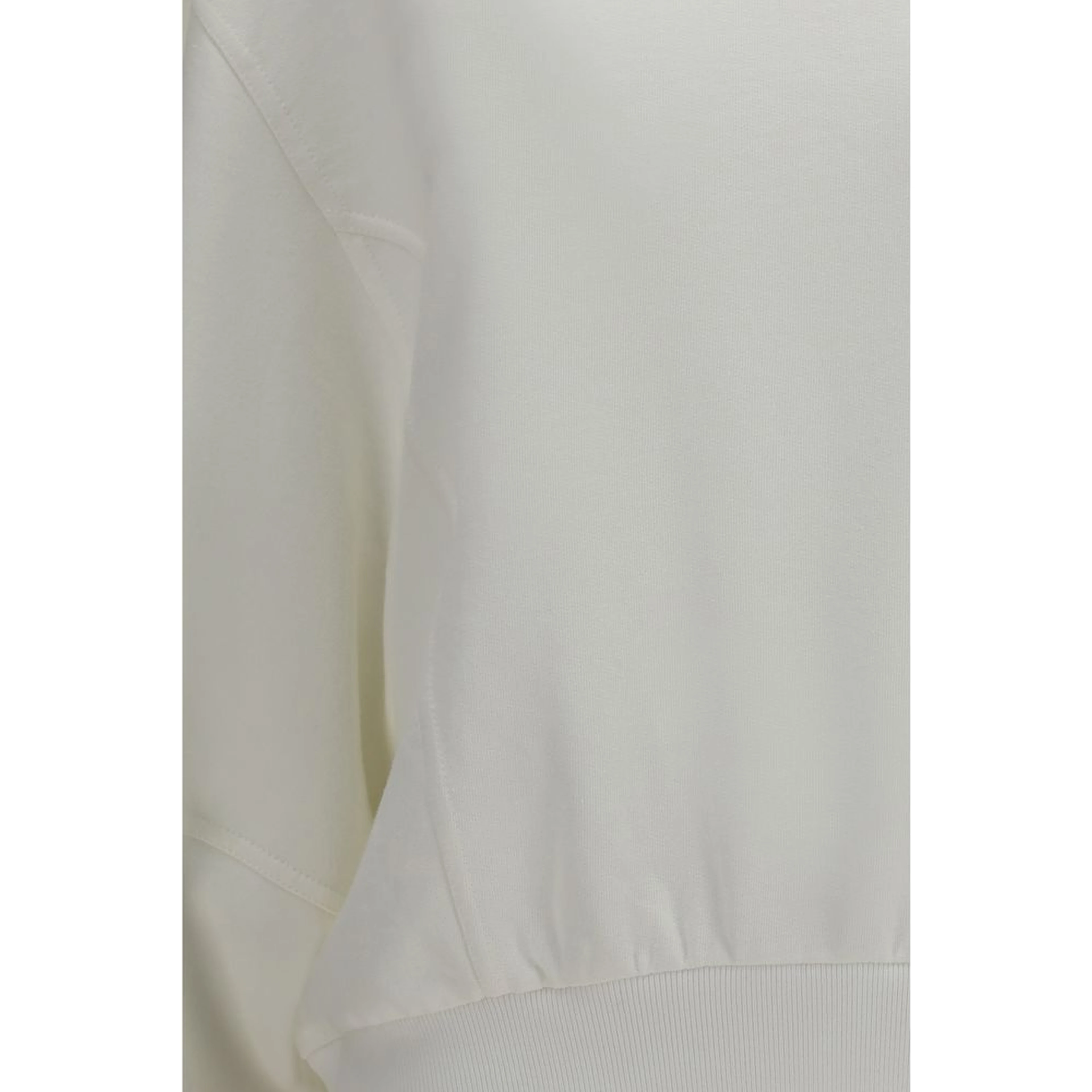 White Cotton Sweatshirt