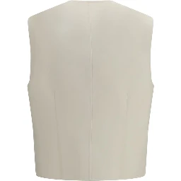 Beige Wool Oves Aries Waistcoat