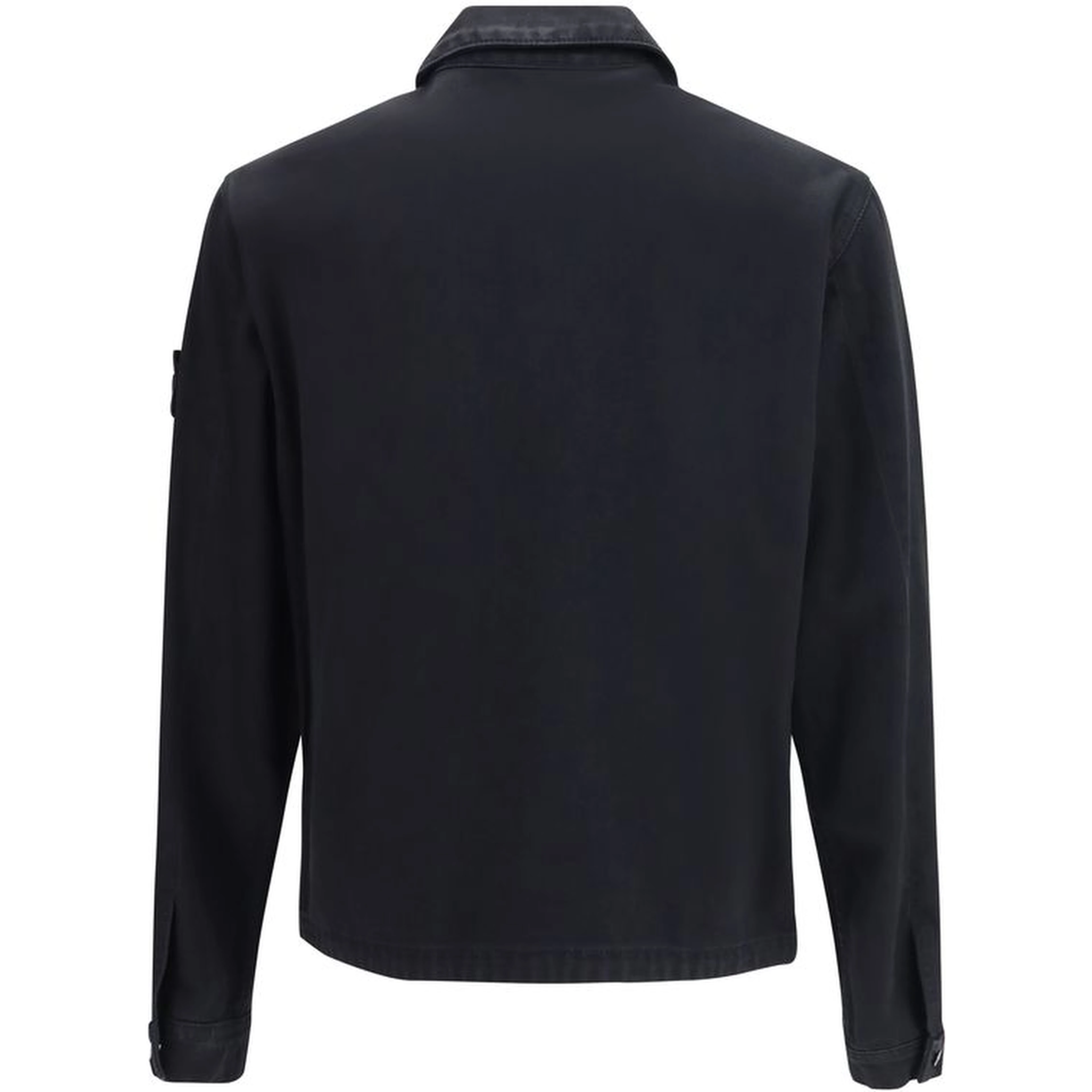 Black Cotton Biker Jacket
