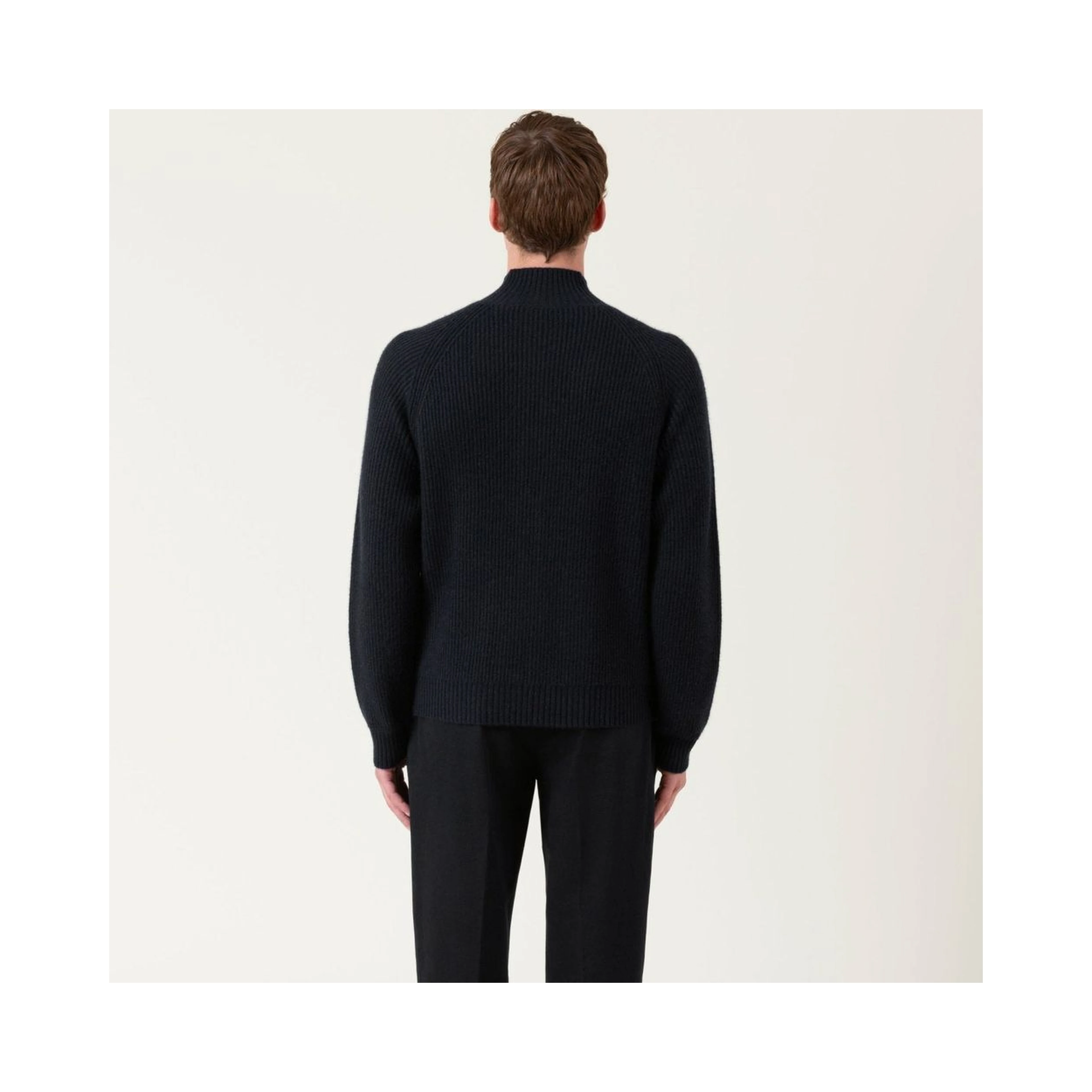 Black Wool Cardigan