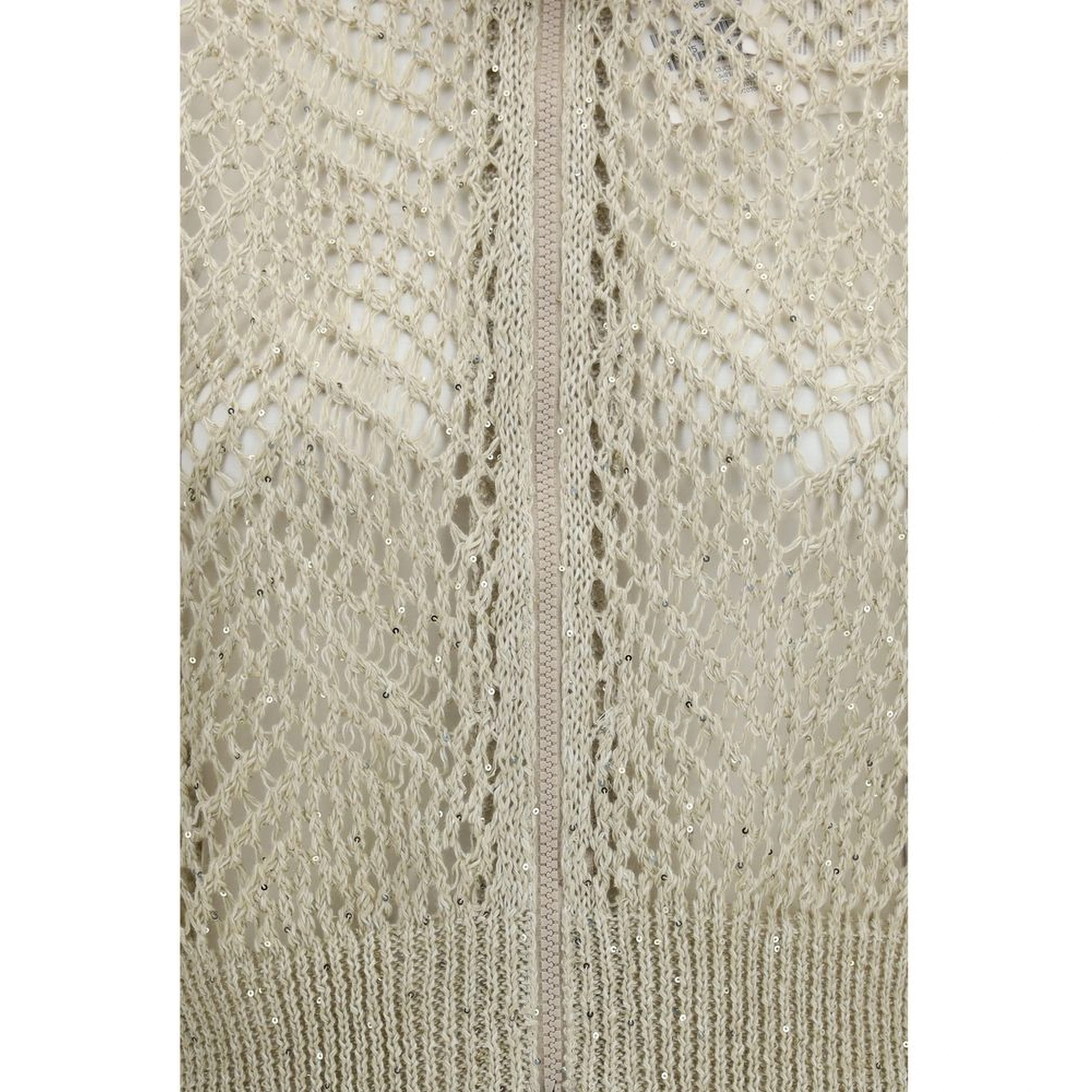 Beige Linen Cardigan