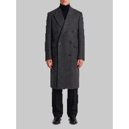 Grey double-breasted coat