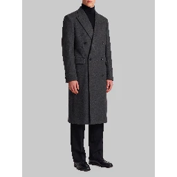 Grey double-breasted coat