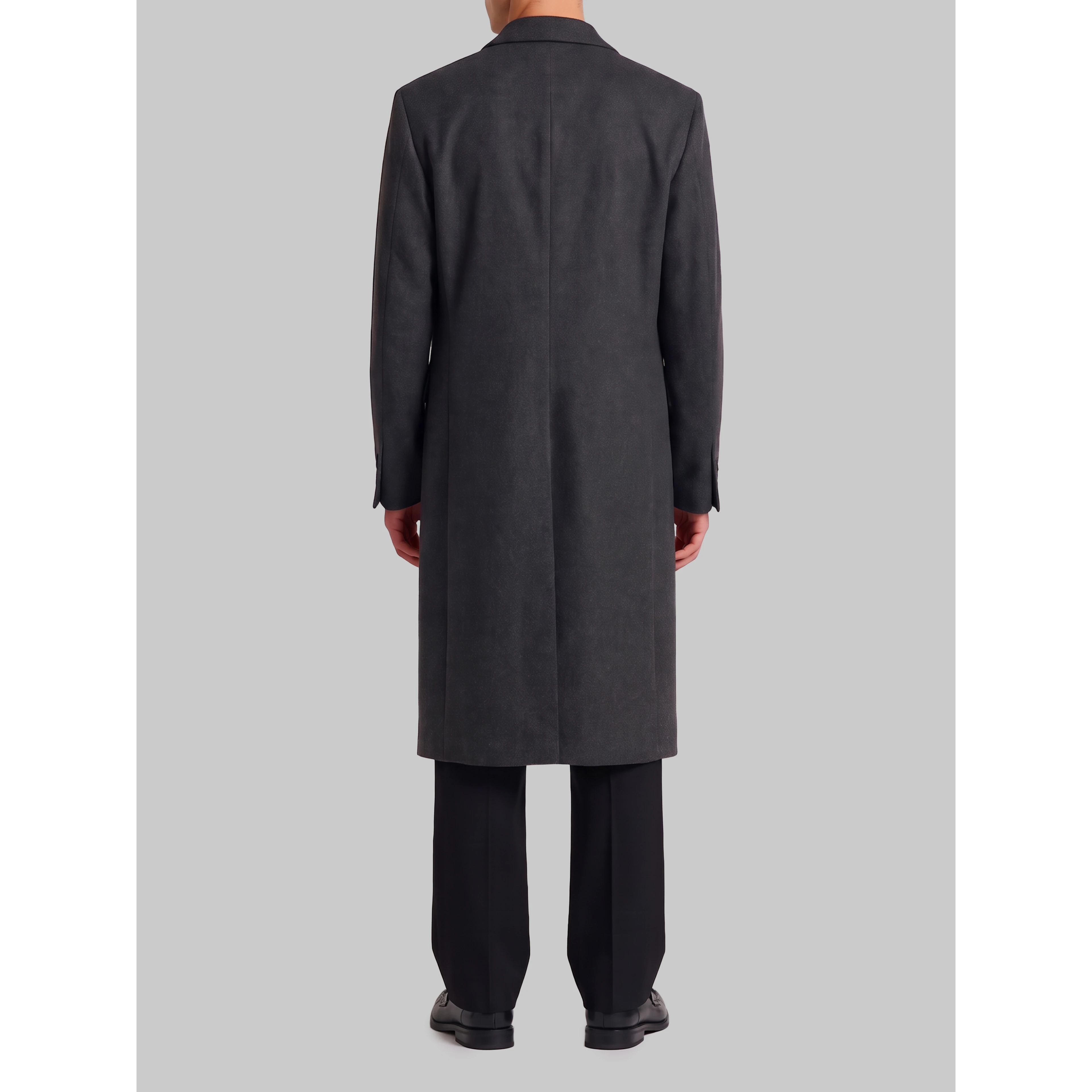 Grey double-breasted coat