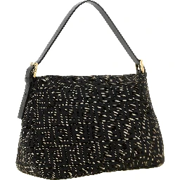 Brown Polyester Shoulder Bag