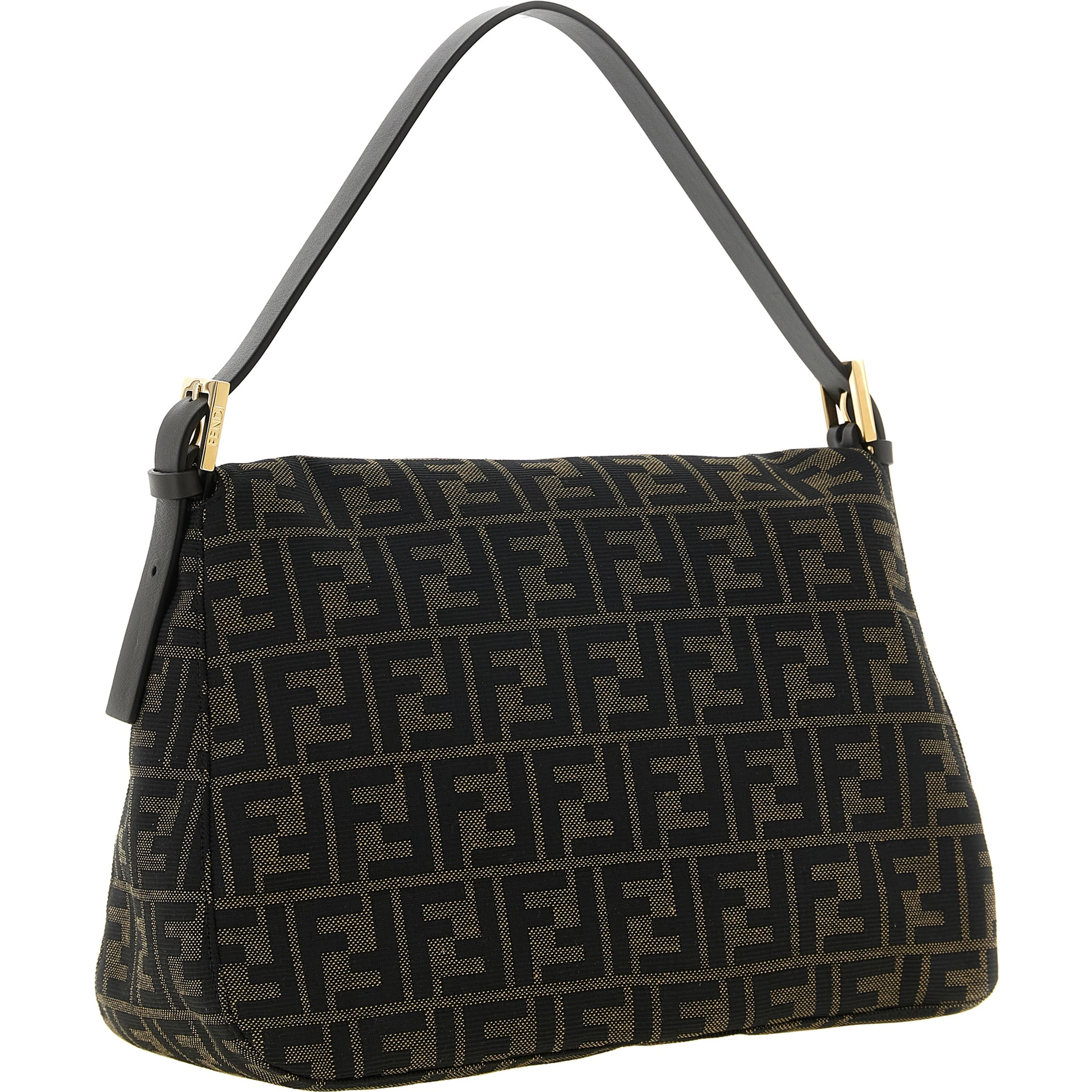 Brown Polyester Shoulder Bag