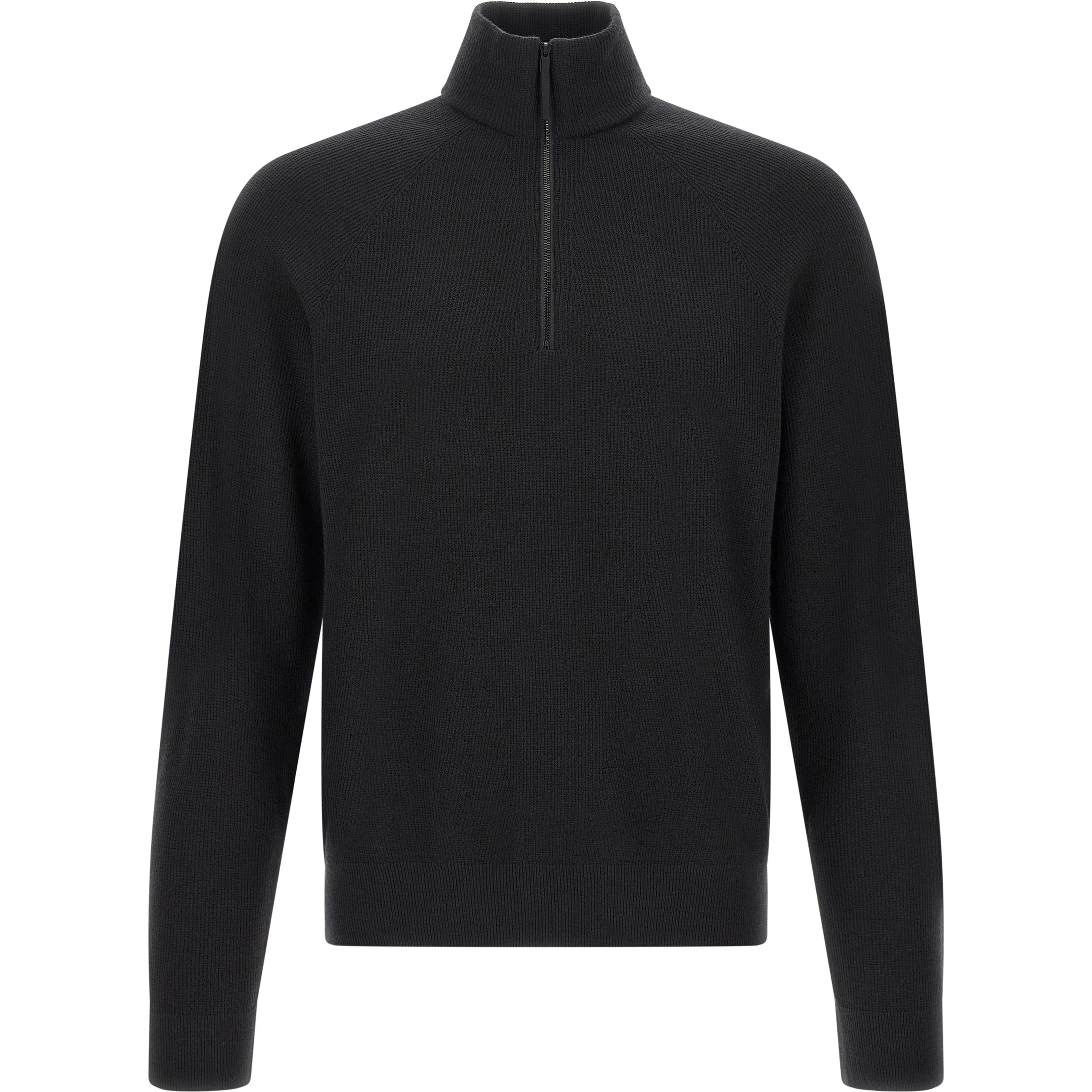 Black Wool Cardigan