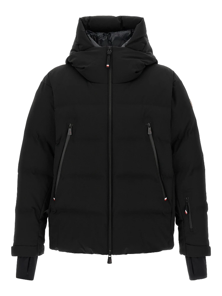 Black Polyamide Full-Length Jacket