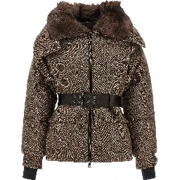 Brown Leather Full-Length Jacket