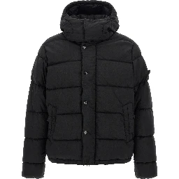 Black Virgin Wool Full-Length Jacket
