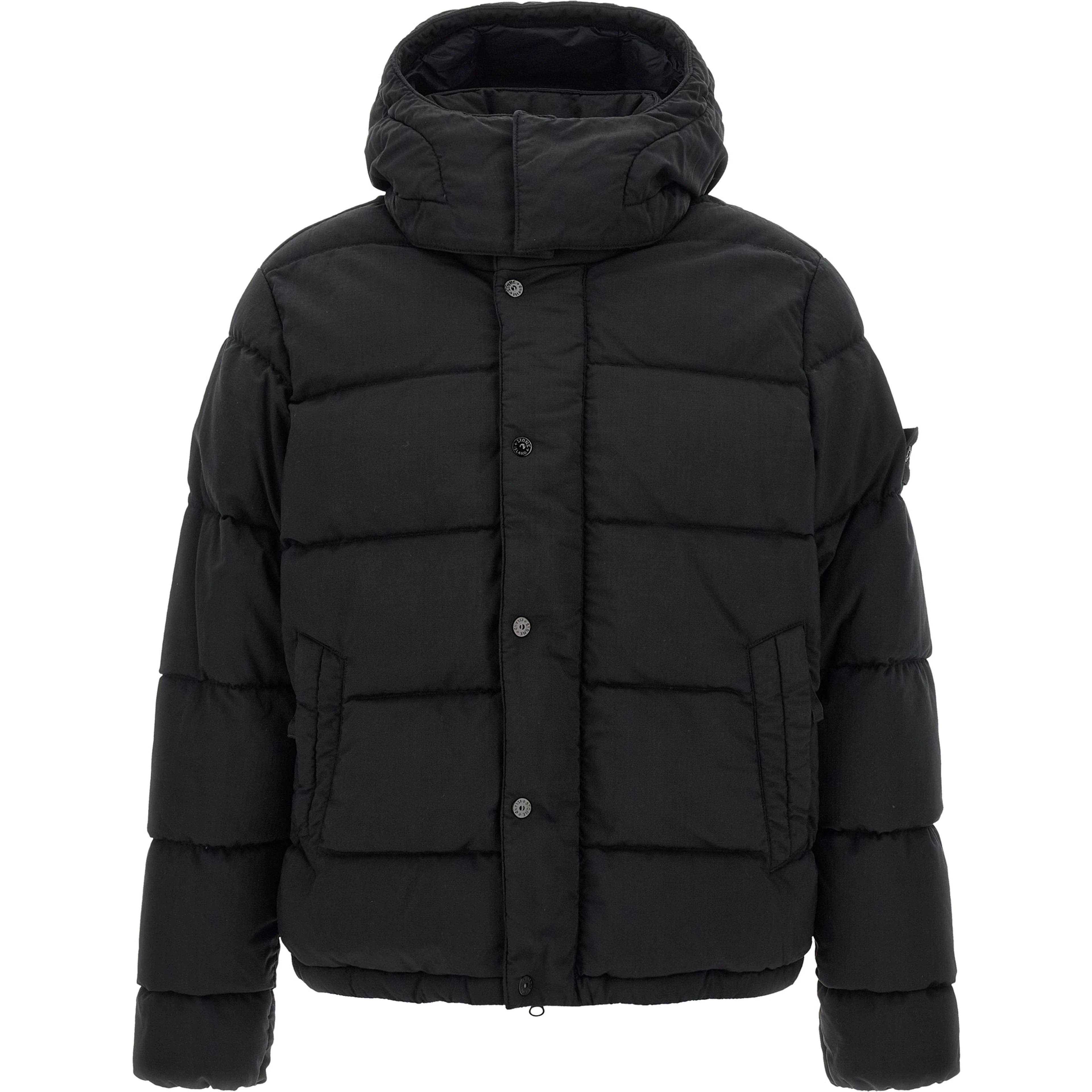 Black Virgin Wool Full-Length Jacket