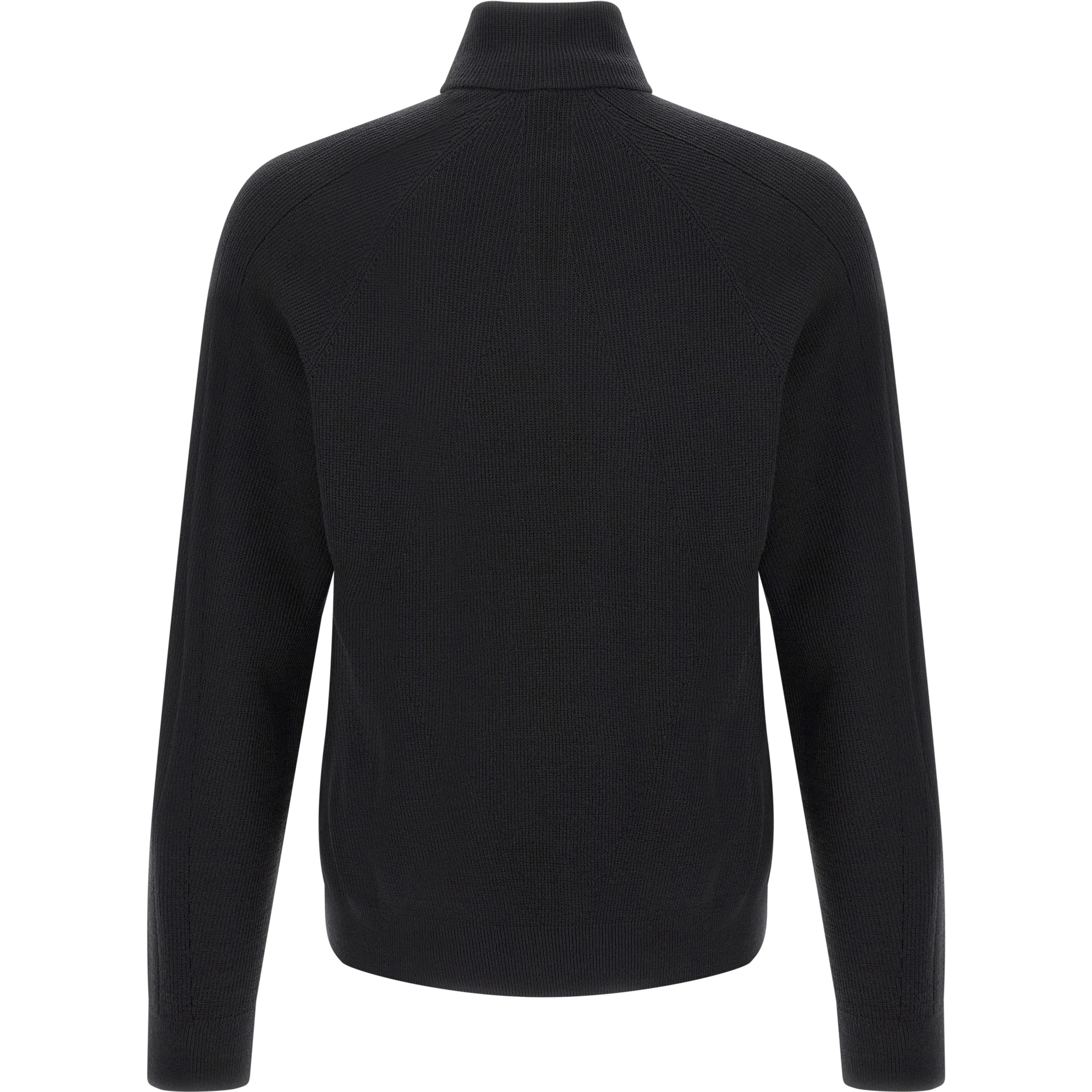 Black Wool Cardigan