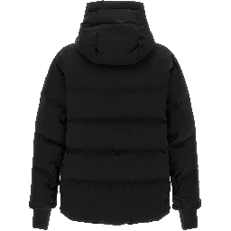 Black Polyamide Full-Length Jacket