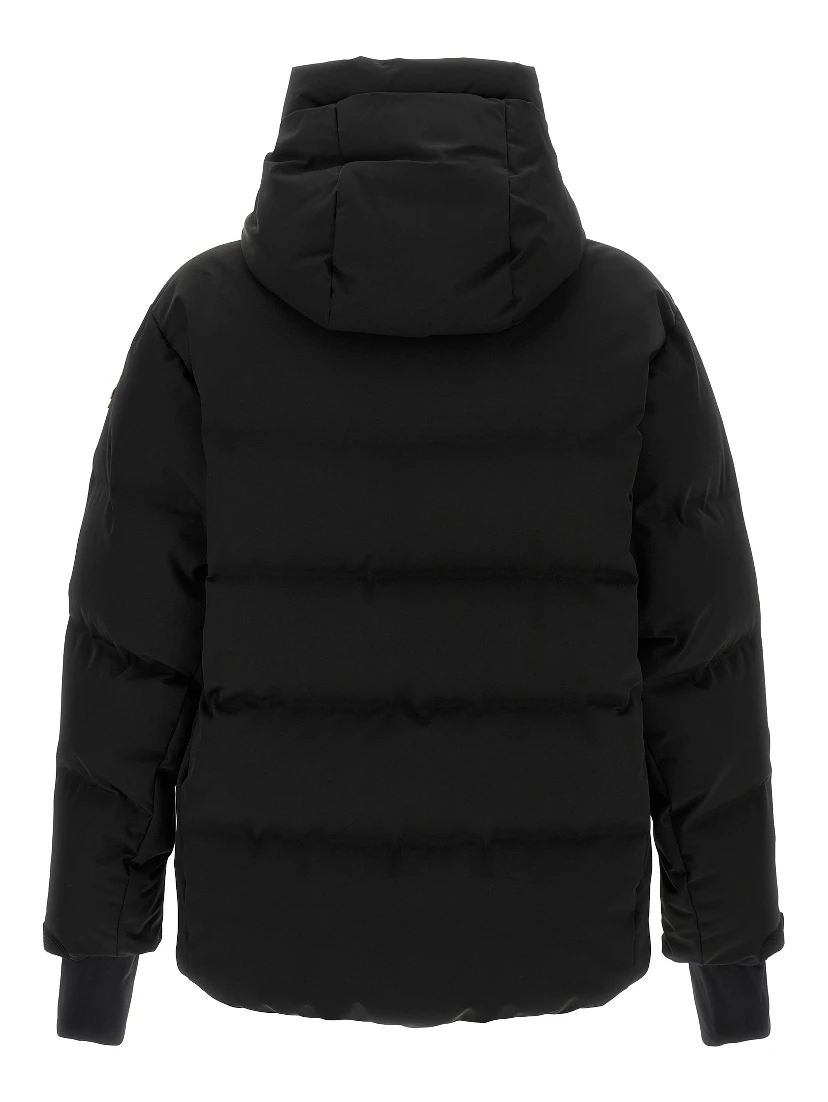 Black Polyamide Full-Length Jacket
