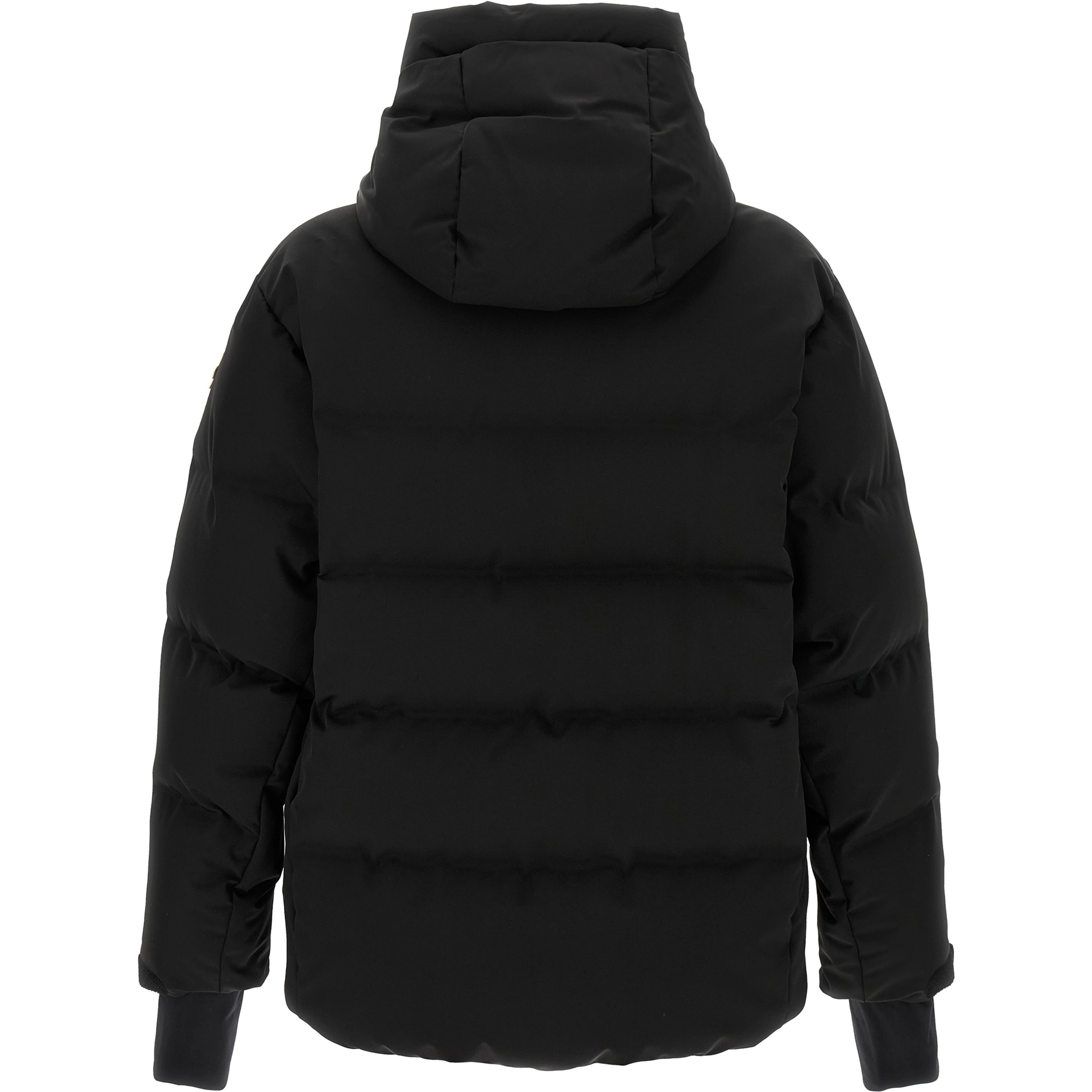 Black Polyamide Full-Length Jacket