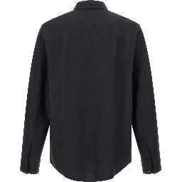 Black Paper Blouse