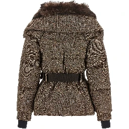 Brown Leather Full-Length Jacket