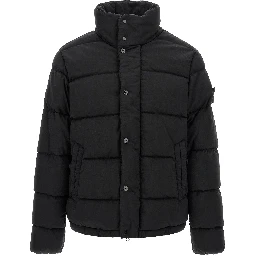 Black Virgin Wool Full-Length Jacket