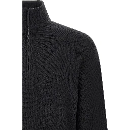 Black Wool Cardigan