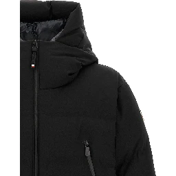 Black Polyamide Full-Length Jacket