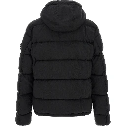 Black Virgin Wool Full-Length Jacket