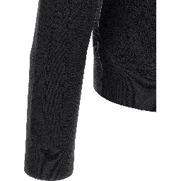 Black Wool Cardigan