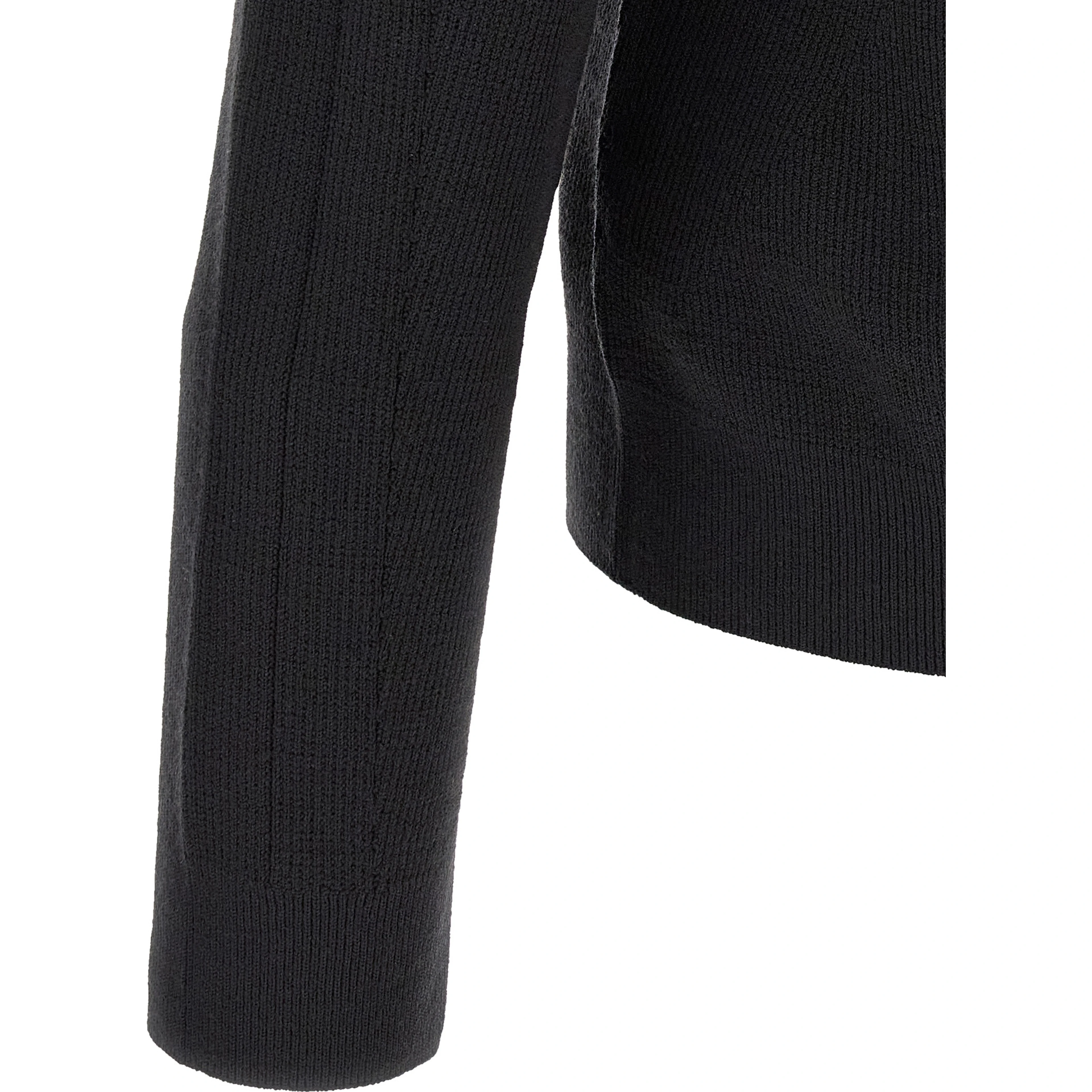 Black Wool Cardigan