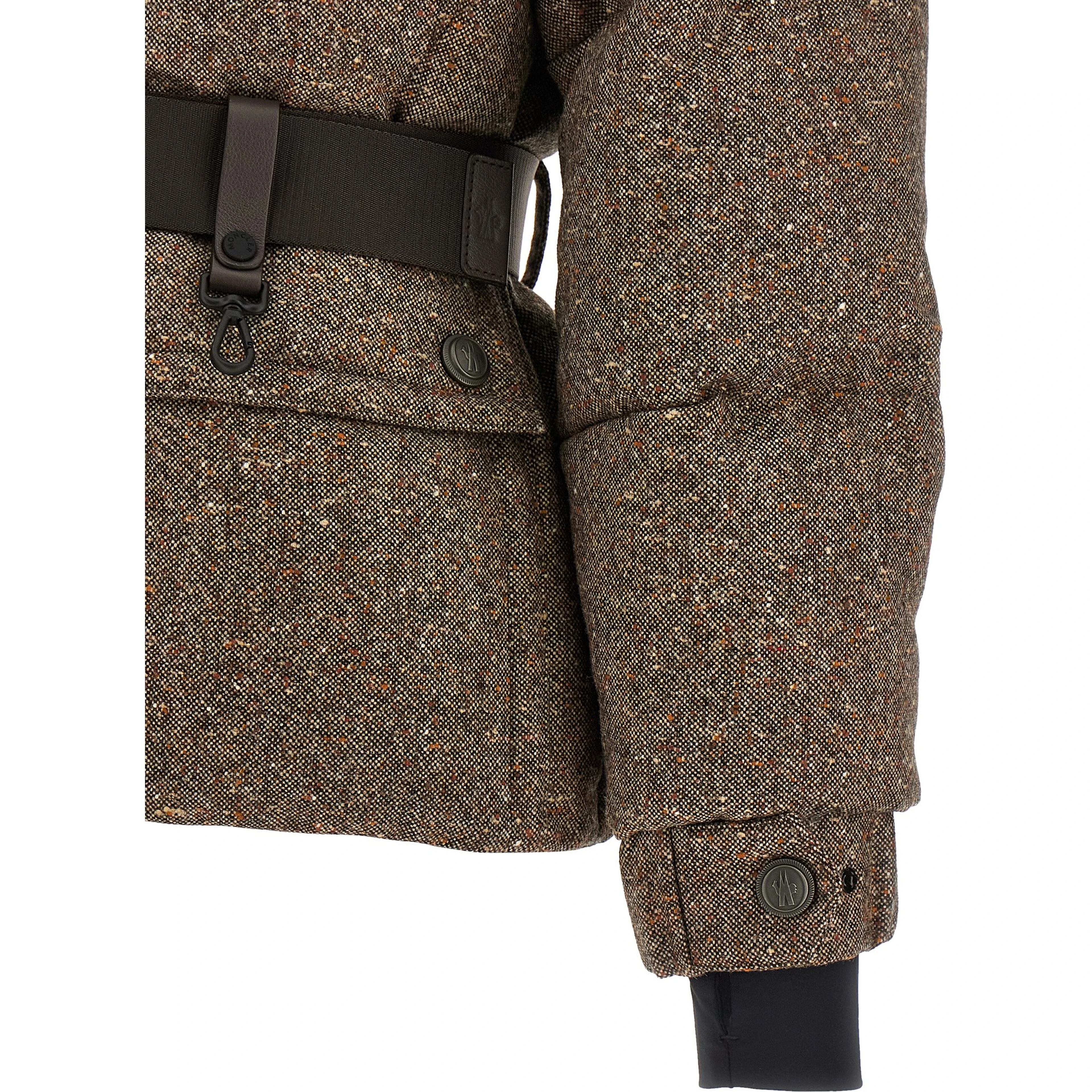 Brown Leather Full-Length Jacket