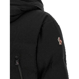 Black Polyamide Full-Length Jacket