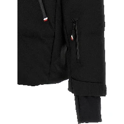 Black Polyamide Full-Length Jacket