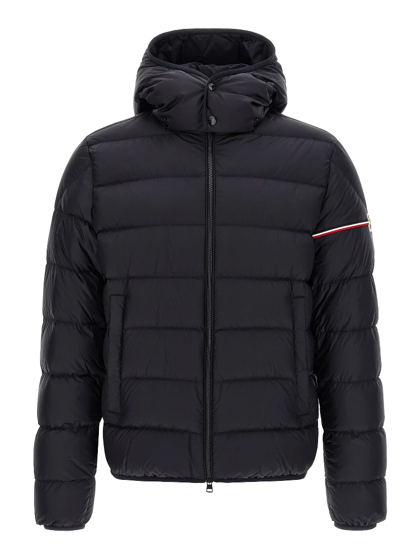 Blue Polyamide Full-Length Jacket