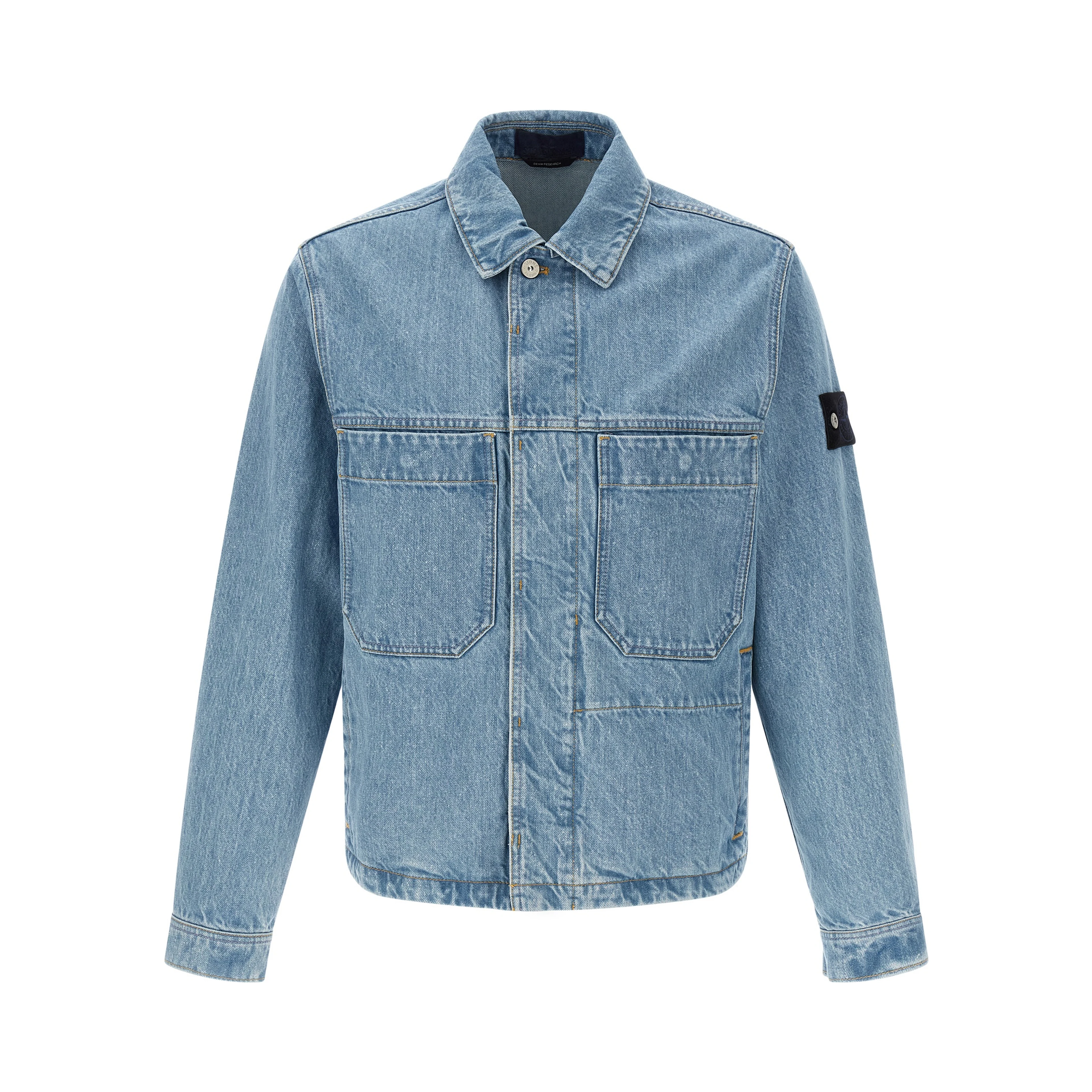 Blue Cotton Denim Jacket