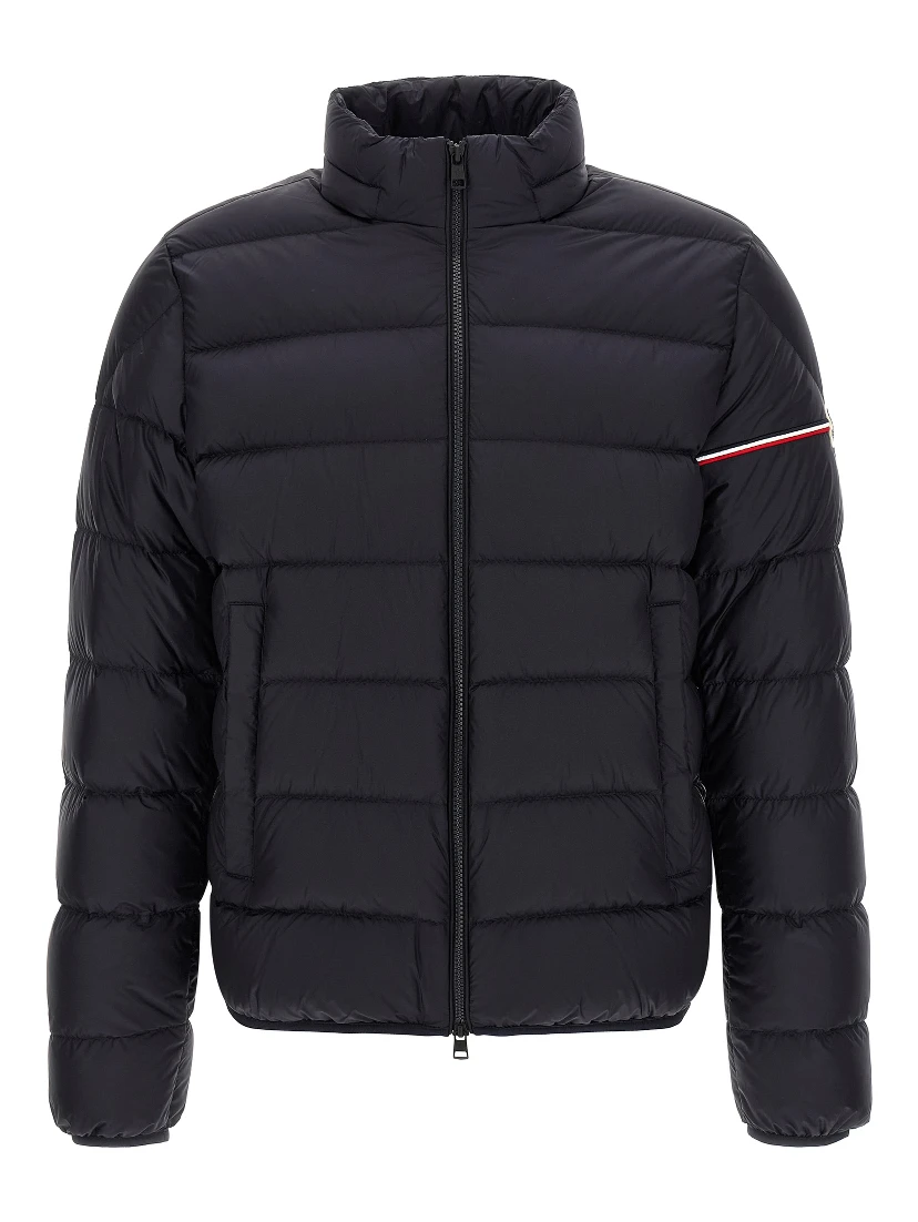 Blue Polyamide Full-Length Jacket